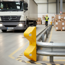 Premium Rigid Plastic End Caps with Reflective Sections for Enhanced Visibility and Safety