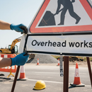 Professional Roll Up Road Sign Supplementary Plate for Overhead Warning - Durable and Easy to Attach