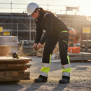 Premium Women's Hi-Vis Trousers with Stretch Panels and Knee Pad Pockets for Optimal Comfort and Safety
