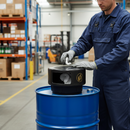 Premium Oil Drum Bin Converter for Waste Management - Durable Polyethylene, Perfect for Outdoor Events and Festivals