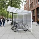 Premium Rear Cladding Panel for Economy Bike Shelter - UV Treated Polycarbonate for Enhanced Weather Protection