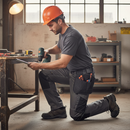 Premium Lightweight Cordura Work Trousers with Holster Pockets and Kneepad Pockets for Tradesmen