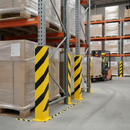 Premium Pallet Racking Protection with High Visibility Coating and Durable Construction for Warehouse Safety