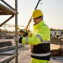 Professional High Visibility Work Jacket - Durable, Water Repellent, Comfortable for Maximum Freedom of Movement