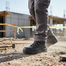 Premium Midcut Safety Boot with Fiberglass Toe Cap, Slip-Resistant Outsole, and Moisture Management Features