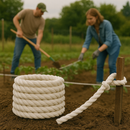 12mm White Polypropylene Rope 3 Strand – Ultra-Strong, Weatherproof & Multi-Purpose | 50m Mini Coil