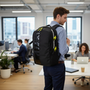 Premium High-Performance Office Backpack with Multiple Compartments, Padded Laptop Slot, and Adjustable Beverage Bag - Ideal for Office and Travel