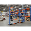 Heavy Duty Industrial Shelving - 2440mm High - 200kg Capacity - Steel Construction