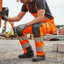 High-Performance Hi-Vis Trousers With Kneepad Pockets - Fluorescent Two-Tone