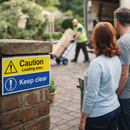 Caution Loading Area Sign – 1mm Rigid Plastic – Indoor/Outdoor Use