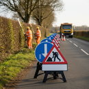 Professional Hedge Cutting Signage Package - Complete Kit with Road Safety Signs for Landscape Services