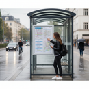 Premium Weatherproof Timetable Display Case for Bus Shelters - A2 Size with Lockable Door and Anodised Aluminium Construction