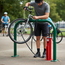 Premium Replacement Air Pump for Public Bike Maintenance with 12 Bars Pressure and Built-in Pressure Gauge