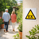 Explosive Symbol Warning Signs – 1mm Rigid Plastic & Self-Adhesive Vinyl – Indoor/Outdoor Use
