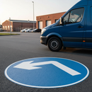 Premium Left Turn Ahead Arrow Preformed Thermoplastic Road Marking for Safe Traffic Management