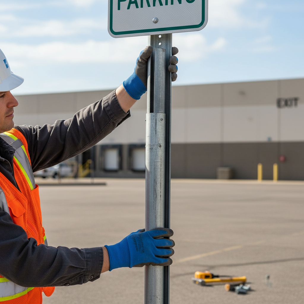 Heavy Duty Sign Post Extension 76mm x 1 Metre - Easy Install for Groun