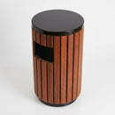 Round Hardwood Waste Bin – 33 Litre, 730mm Height (view 2)