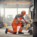 High-Performance Combi Suit - Hi-Vis Orange with Reflective Tape