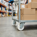 80mm Fixed Plate Heavy Duty Castor Nylon Wheel with 170Kg Load Capacity