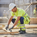 Premium Ventilated Hi-Vis Trousers with Holster Pockets and Reinforced Knee Protection for Enhanced Durability