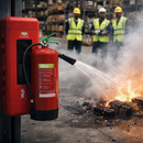 Battery Fire Extinguisher & Cabinet Bundle – Effective Water-Based – Industrial Safety