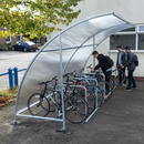 Premium Economy Cycle Shelter for 10 Bikes - Heavy Duty Galvanised Finish with Secure Installation