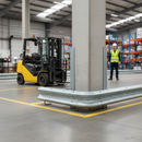 Premium Flexible Fabricated Internal Corner Barrier in Galvanised Steel for Enhanced Safety in Industrial Environments