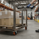 200mm Heavy Duty Swivel Plate Castor with Polyurethane Tyre