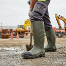 Premium Heavy Duty Safety Boot with Steel Toe Caps and Slip-Resistant PU Outsole for Maximum Grip in Slippery Conditions