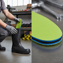 Premium Extra Thick Felt Insole for High-Performance Wellington Boots with Gel Latex Bottom and Antibacterial Treatment