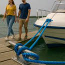 6mm Blue Polypropylene Rope 50M Coil – Strong 3-Strand Twisted Split-Film Rot-Proof Floating Heavy-Duty