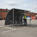 Premium Heavy Duty Cycle Shelter with Galvanised Steel Roof and Integral Stands - Versatile for Schools and Commercial Use