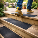 Non Slip Adhesive Backed Stair Treads – 150mm x 610mm – High Traction Surface – Indoor/Outdoor Use