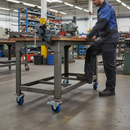 100mm Heavy Duty Braked Swivel Bolt Hole Castor with Elastic Nylon Centre