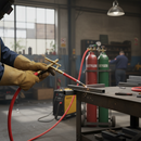 Premium Heavy Duty Acetylene Welding Hose - 20bar Pressure, Flame Retardant, Long Lengths Over 100m, ISO 3821 Compliant