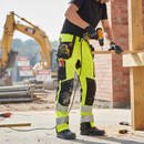 High-Performance Safe Trousers with Holster Pockets - Hi-Vis Yellow/Black