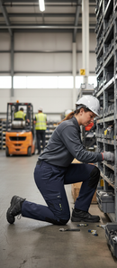 Premium Women's Combat Pocket Trousers with Four-Way Stretch Fabric and Knee Pad Pouch for Enhanced Mobility and Durability