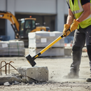Premium Heavy Duty Fibreglass Sledge Hammer with Rubberised Grip for Precision Handling and Versatile Applications