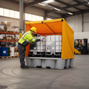 Heavy Duty Framed Cover for Double IBC Spill Pallet