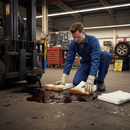 Premium Double Weight Non-Bonded Hydraulic Oil and Fuel Absorbent Pads