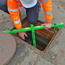 Premium Open Manhole Safety Frame with Adjustable Design and Durable Steel Construction for Enhanced Site Safety