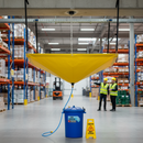 Heavy Duty Leak Diverter Complete Kit - Yellow Tarp 100cm x 300cm