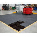 Premium Interlocking Tuff Base Tiles for Fuel and Chemical Spill Containment (100x100cm) - Pack of 4