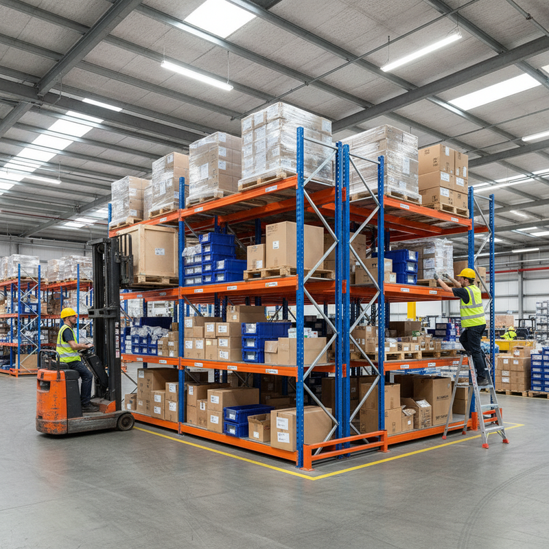 Heavy Duty Industrial Shelving - 3050mm High - 800kg Capacity - Steel Construction