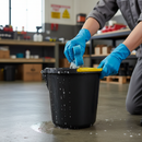 Premium 2 Gallon Plastic Bucket with Yellow Handle for Versatile Use and Easy Handling