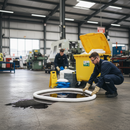 Heavy Duty Oil Only 4 Wheeled Bin Spill Kit - 1000L Capacity