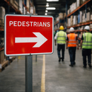Pedestrian Traffic Sign – Reflective – Class RA1 Zintec – Road Safety