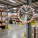 Premium Round Traffic Mirror - Shock Resistant, Excellent Image Quality, 600mm & 800mm Diameter Options for Safety and Regulation