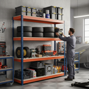 Heavy Duty Garage Shelving - 1800mm High - 500kg Load Capacity - Adjustable