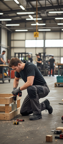 Premium Lightweight Work Trousers with Cordura Kneepad Pockets, Reflective Strips, and Tool Belt Loops for Versatile Trades